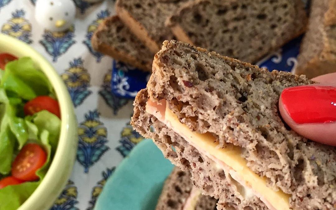 Pan de lino y trigo sarraceno sin gluten